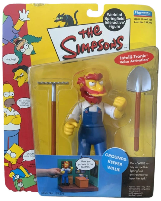 The Simpsons GROUNDSKEEPER WILLIE World Of Springfield Interactive New