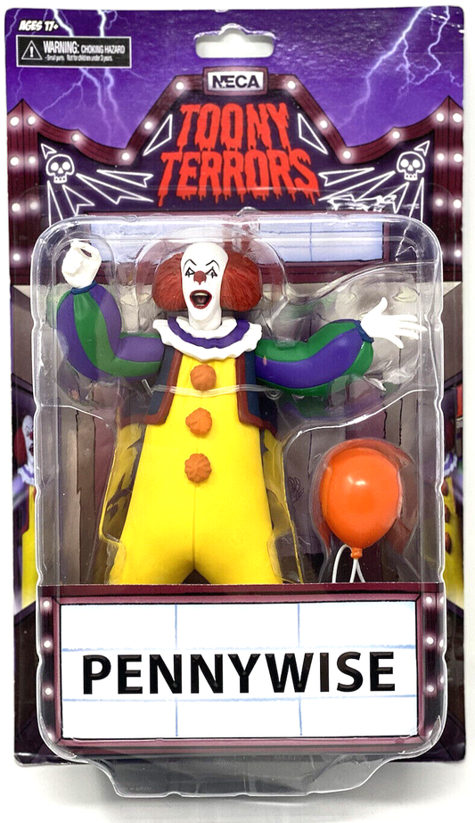 NECA Toony Terrors - IT – 6” Scale Action Figure - Stylized Pennywise (1990)