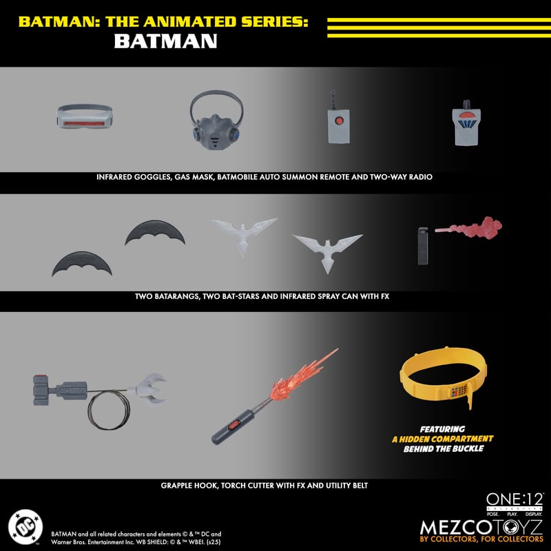 Mezco - Batman: The Animated Series - One:12 Collective - Batman - 6" Action Figure