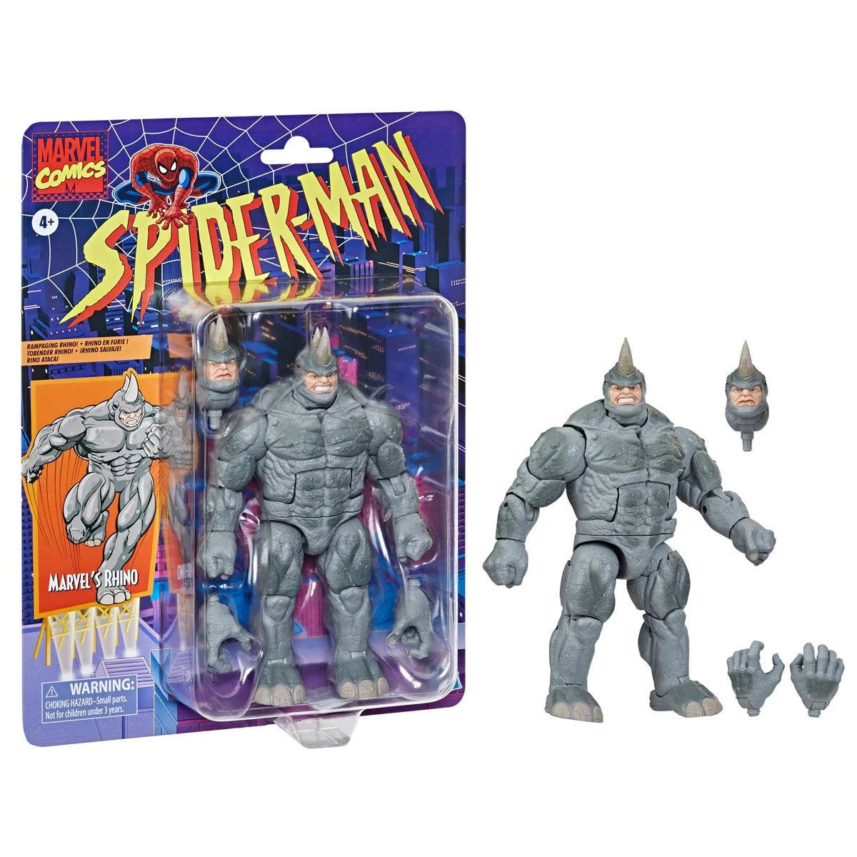Marvel Comics - Retro - Spider-Man -  Rhino 6-Inch Action Figure
