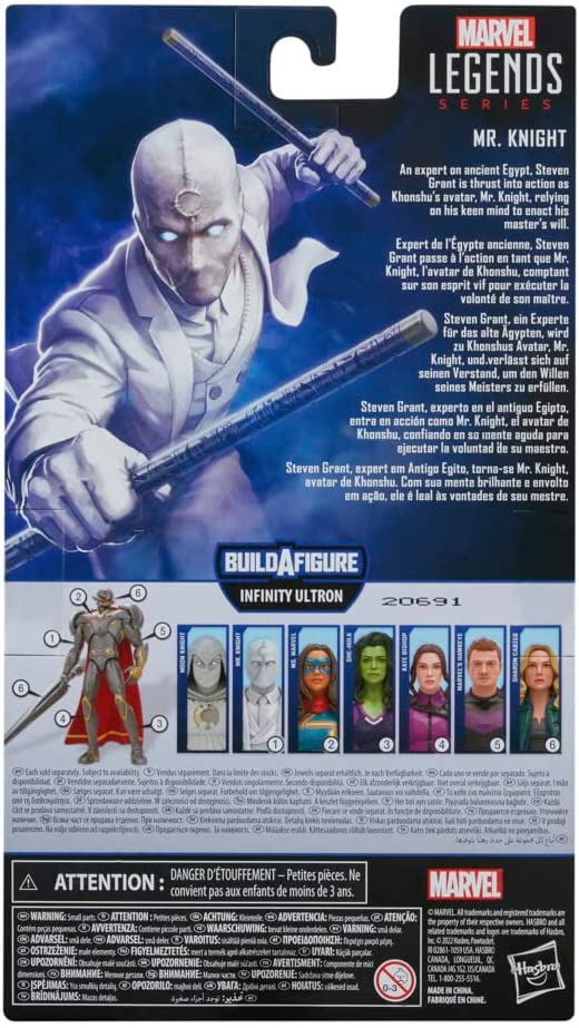 Avengers 2022 Marvel Legends Moon Knight Mr. Knight 6-Inch Action Figure