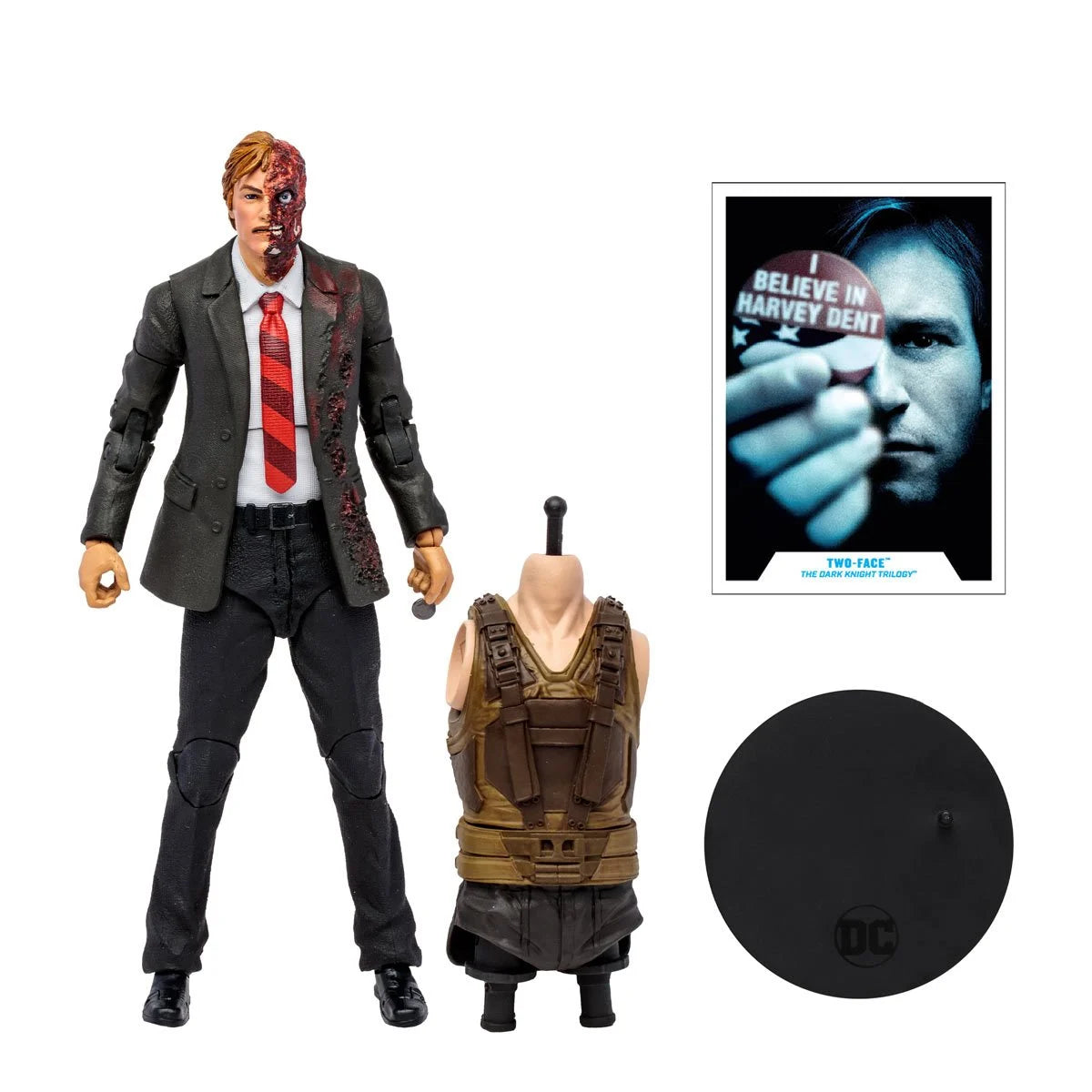 DC Build-A The Dark Knight Trilogy Two-Face 7-Inch Scale Action Figure