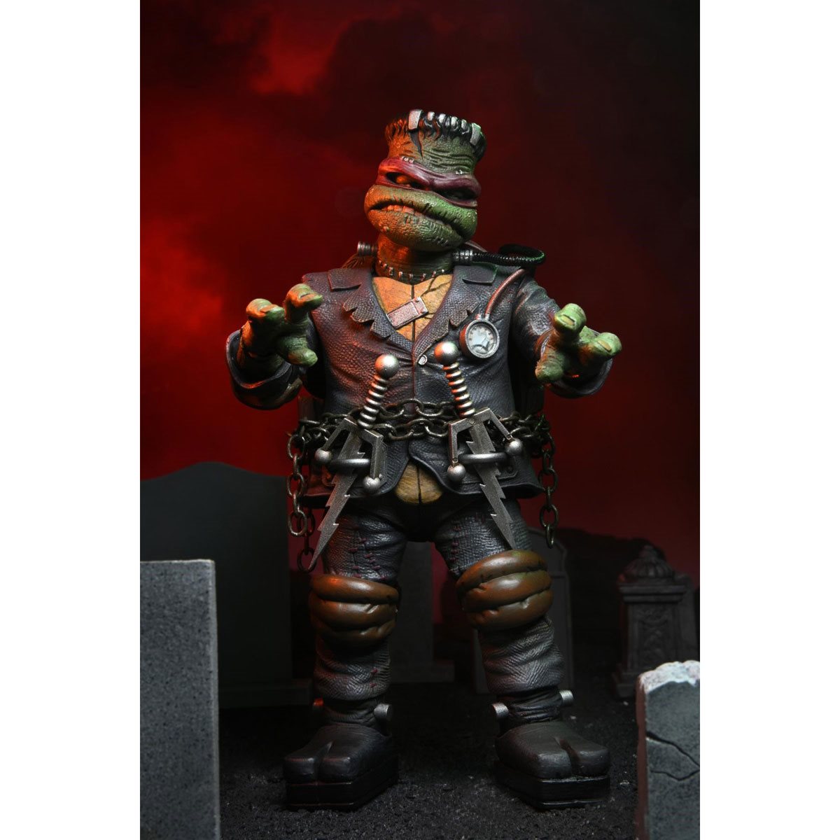 NECA - Universal Monsters x - Teenage Mutant Ninja Turtles - Ultimate Raphael as Frankenstein's Monster 7-Inch Scale Action Figure