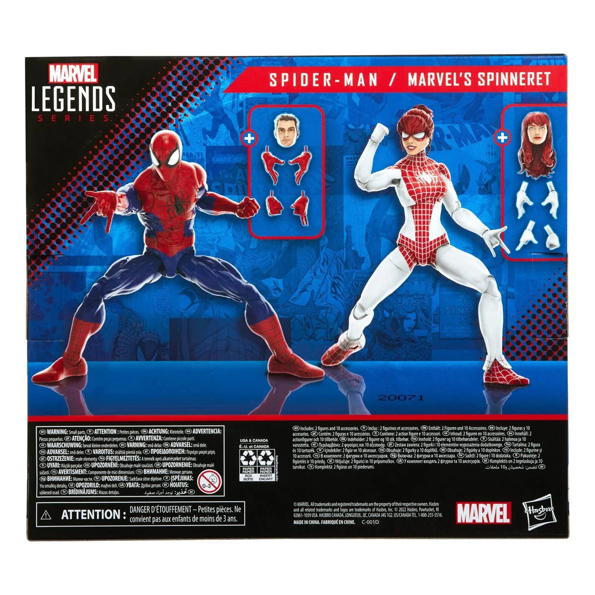 Spider-Man -  Marvel Legends -  Spider-Man and Spinneret  - 6-inch Action Figure 2-Pack