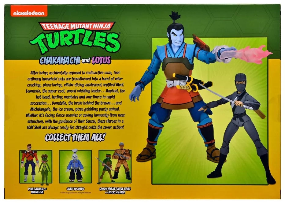 Teenage Mutant Ninja Turtles - Cartoon Chakahachi & Lotus 7" Action Figures 2pk