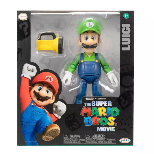 Nintendo The Super Mario Bros. Movie Luigi Figure with Flashlight Accessory