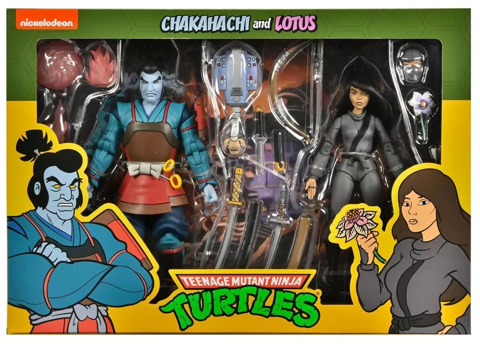 Teenage Mutant Ninja Turtles - Cartoon Chakahachi & Lotus 7" Action Figures 2pk