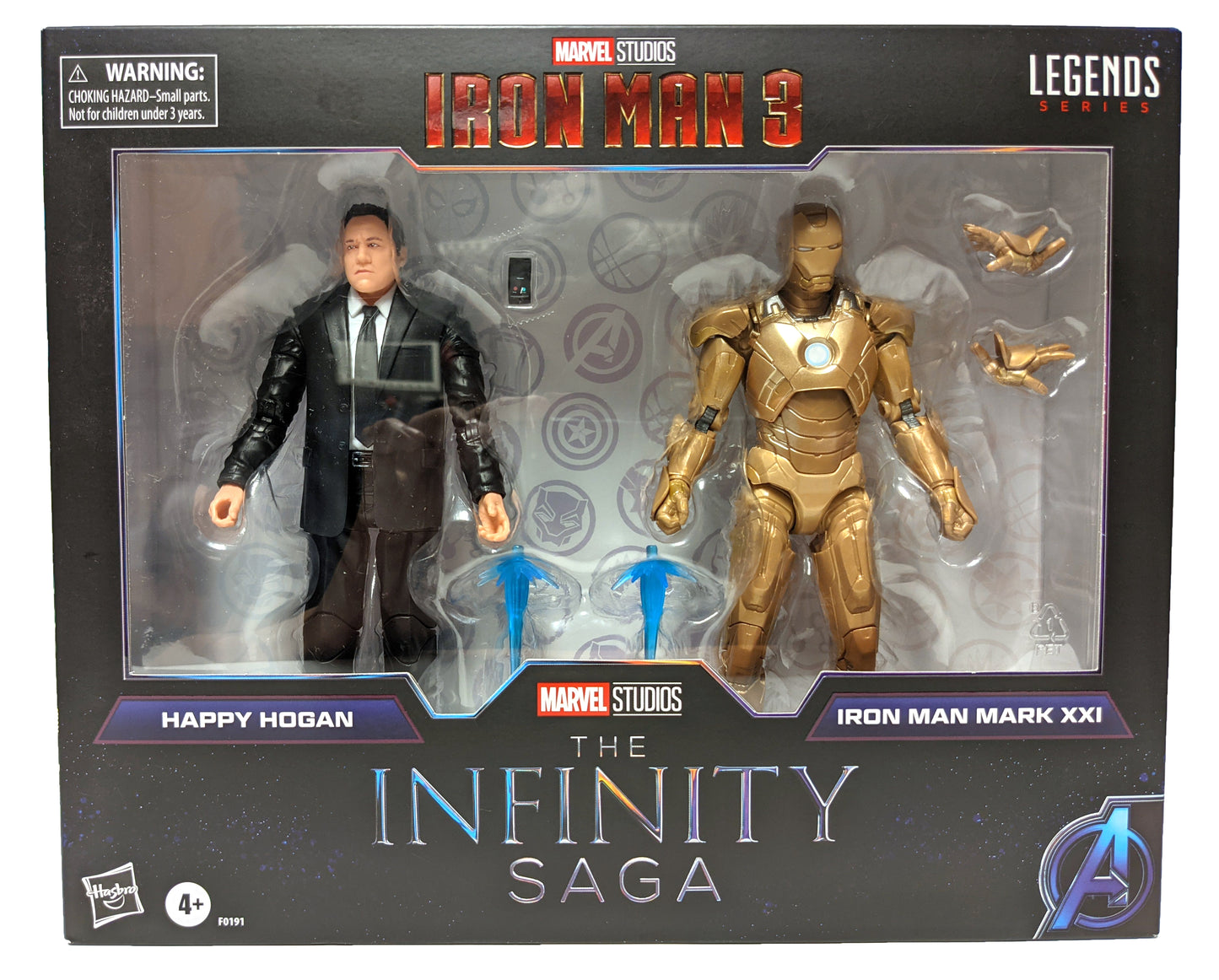Marvel Legends - Iron Man 3 - The Infinity Saga - Happy Hogan & Iron Man Mark XXI