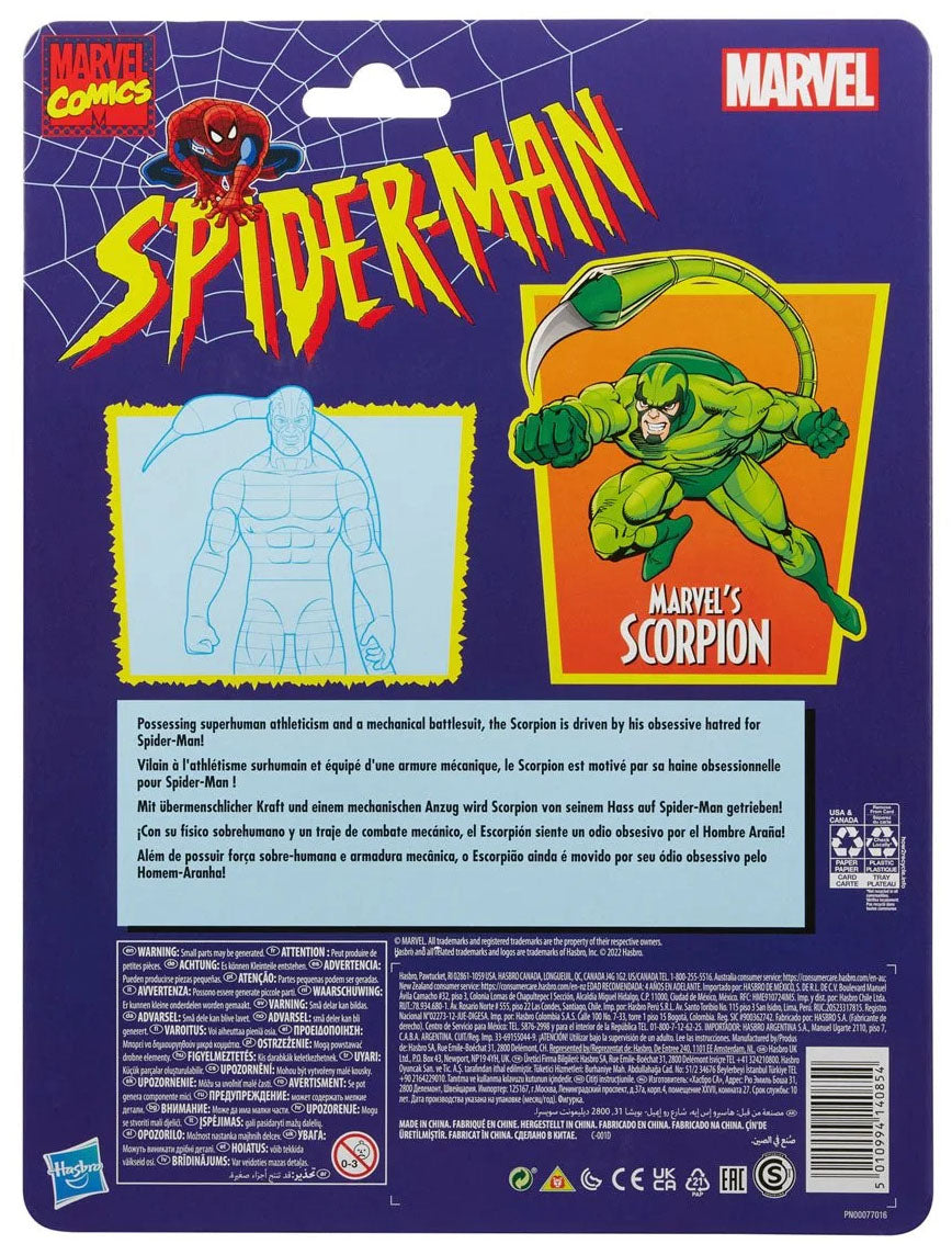 Spider-Man Retro Marvel Legends Scorpion Action Figure