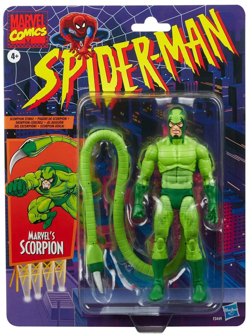 Spider-Man Retro Marvel Legends Scorpion Action Figure