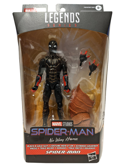 Marvel Legends Black & Gold Suite Spider Man - No Way Home BAF