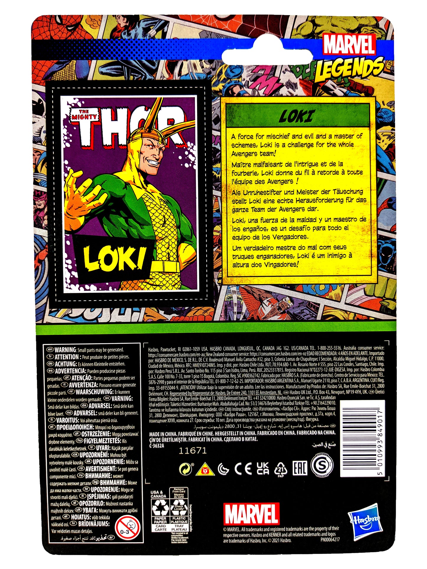 Marvel Legends -The Mighty Thor -  Retro- Loki
