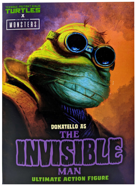 Universal Monsters x Teenage Mutant Ninja Turtles - 7″ Scale Action Figure – Ultimate Donatello as The Invisible Man