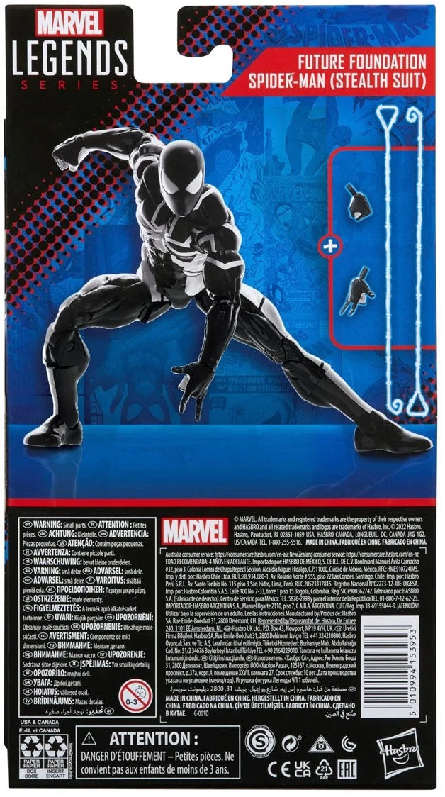 Spider-Man Marvel Legends Future Foundation Spider-Man (Stealth Suit) 6-inch Action Figure