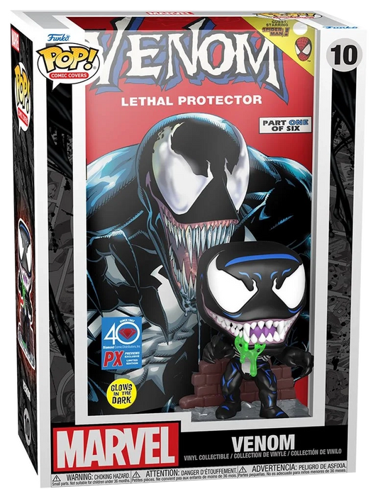 Marvel Venom Glow-in-the-Dark Pop! Lethal Protector Comic Cover Vinyl Figure - Previews Exclusive