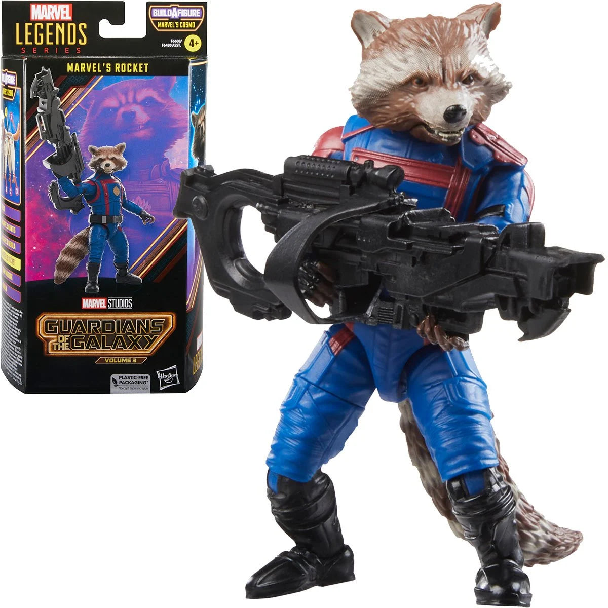 Guardians of the Galaxy Vol. 3 Marvel Legends Rocket 6-Inch Action Figure