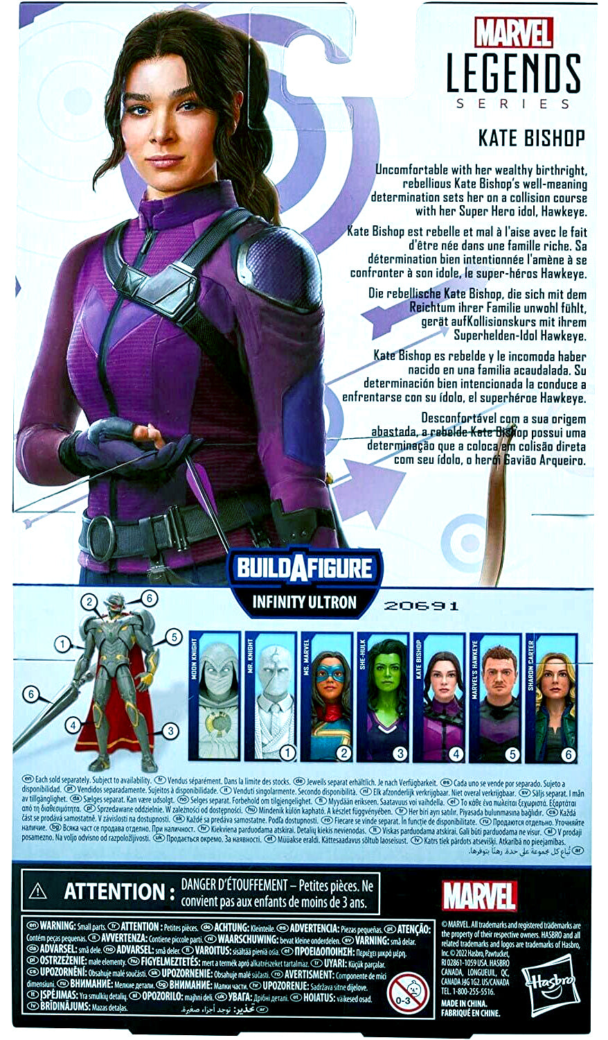 Avengers 2022 Marvel Legends Hawkeye Kate Bishop 6-Inch Action Figure